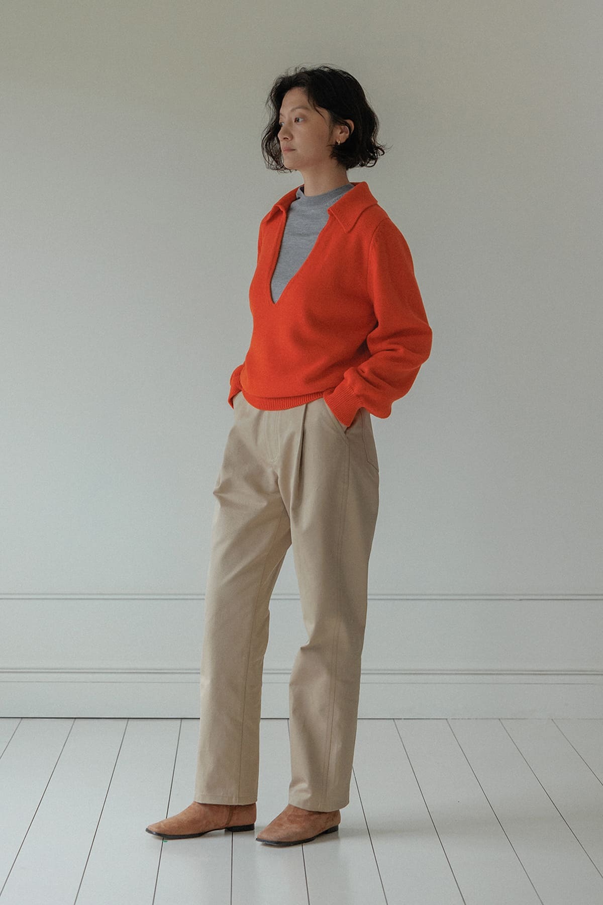Soma Collar Knit (orange)